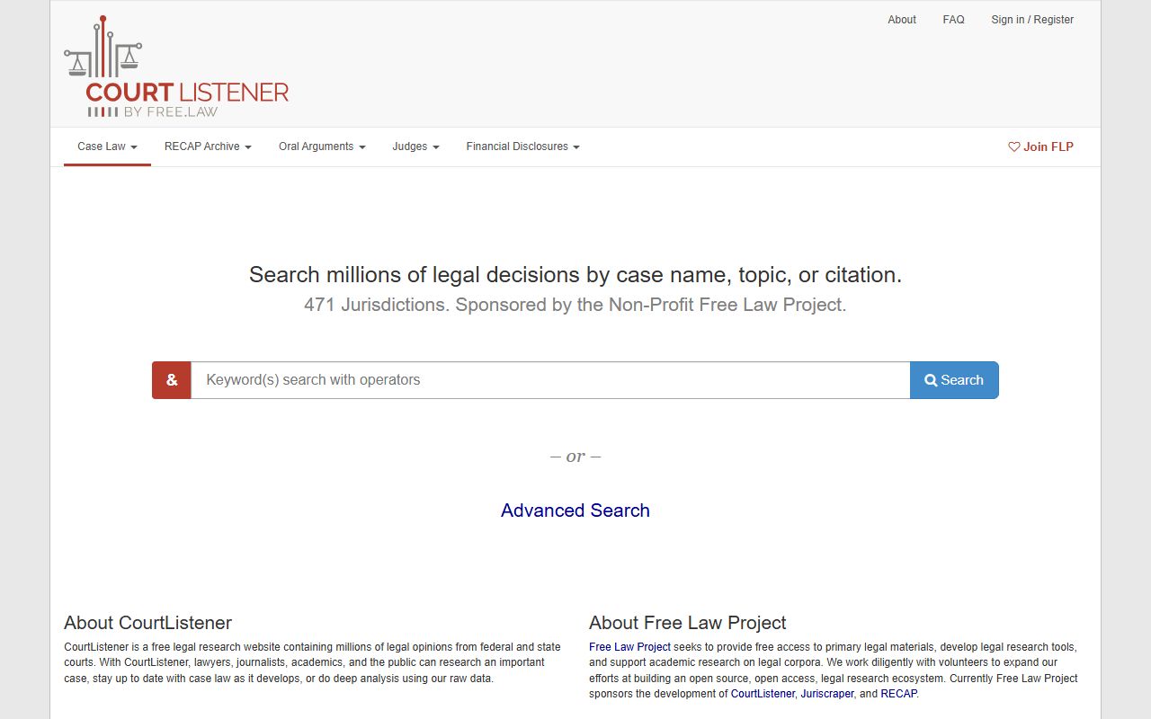 CourtListener free federal docket and opinion source for Pike County cases